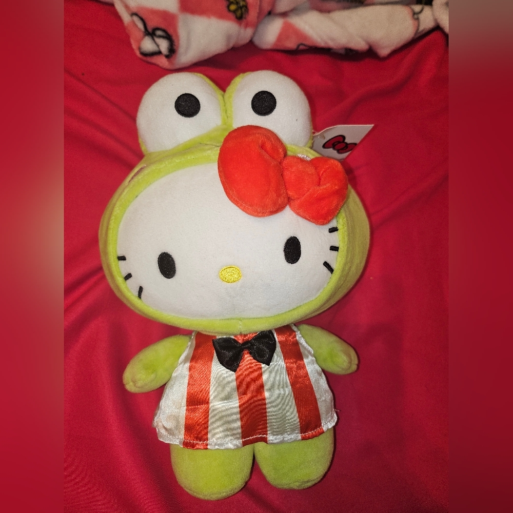 Hello Kitty Frog Costume Plush Toy